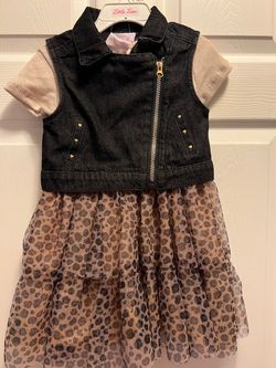 2 pc set, dress with vest - 3T