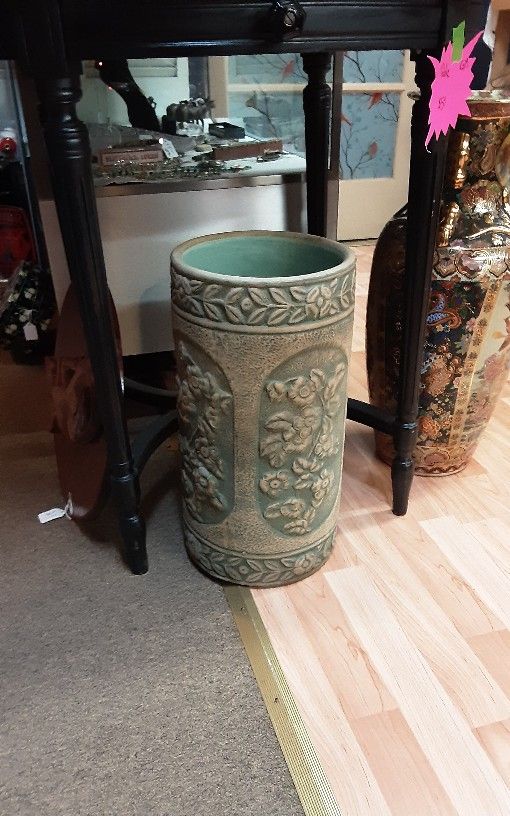 Vintage Robinson Ransbottom Pottery Umbrella Stand - Located In Shelton