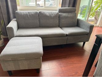 L-Shaped Convertible Small Sofa