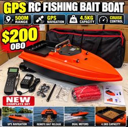 CRESEAPRODUCTS GPS RC Fishing Bait Boat – NEW – Complete