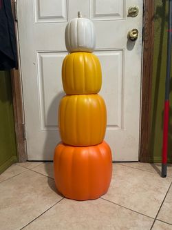 Halloween decoration 4 piece pumpkin