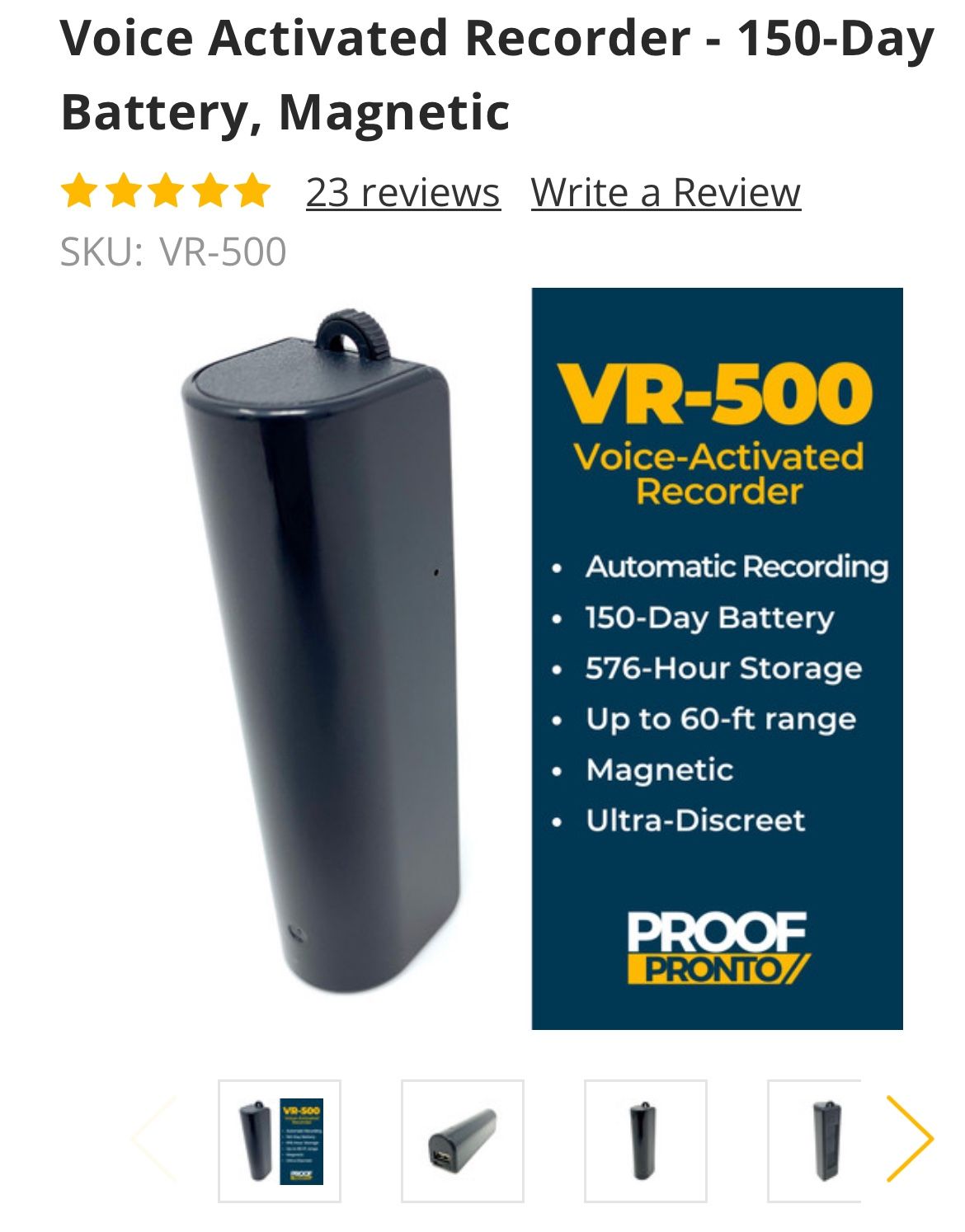 VR-500 (spy Recorder)