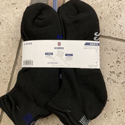NWT Swiss Men’s Half Cushion Socks 6 Pairs 