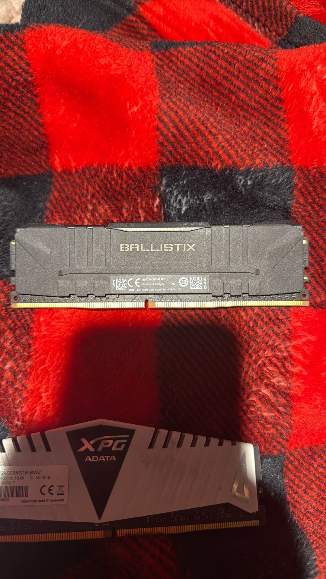 Crucial Ballistix DDR4 2400mhz CL16 Ram 4gb