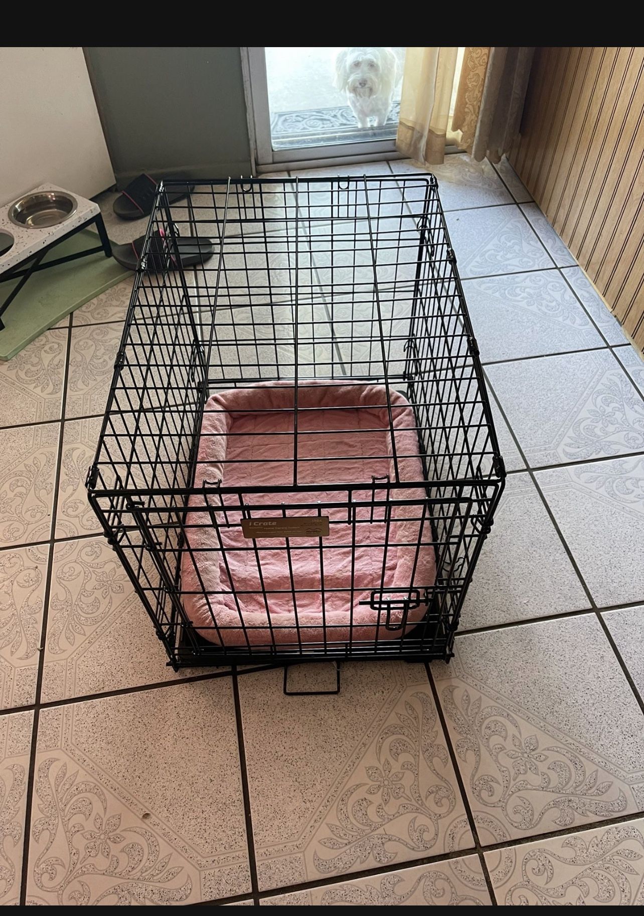 Dog Crate With Mat 