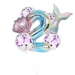 #2 Mermaid Balloons Set 
