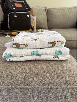 Aden & Anais swaddle blankets