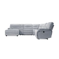 Pacifica Silver 130'' Power Reclining 6 Piece