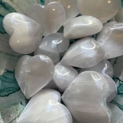 Selenite Crystal Heart (Price Per 1 Heart)