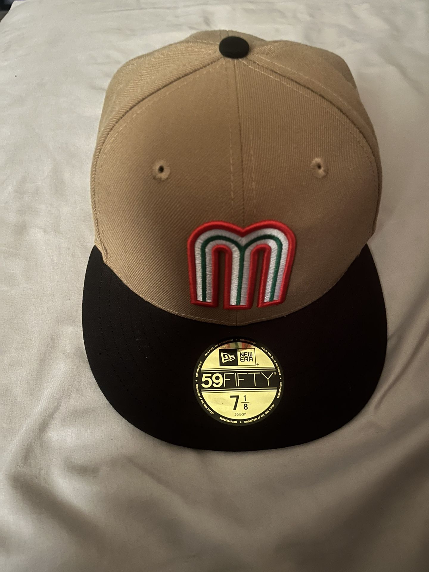 Team mexico fitted hat new era 59FIFTY official tan black