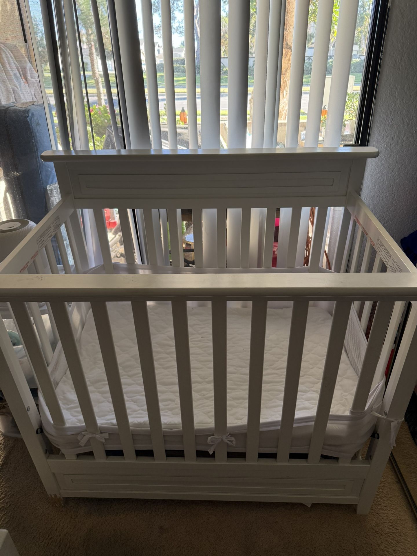 Mini Baby Crib With Mattress