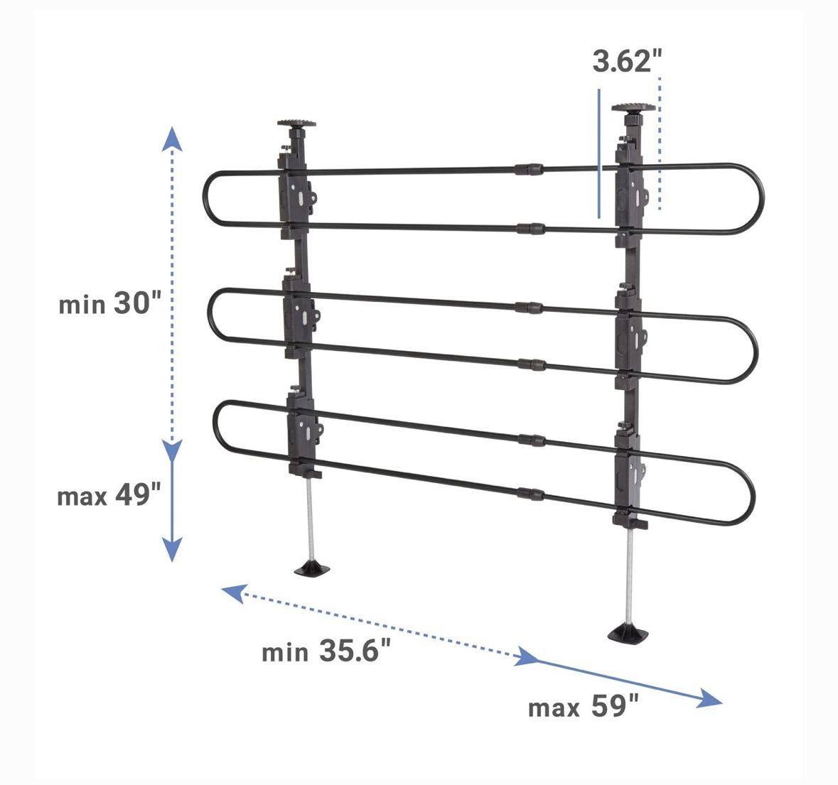 Frisco Adjustable Metal Dog Car and SUV Barrier