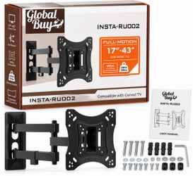 RETAIL $30- Global Buy INSTA-RU002 Full-Motion TV Wall Mount