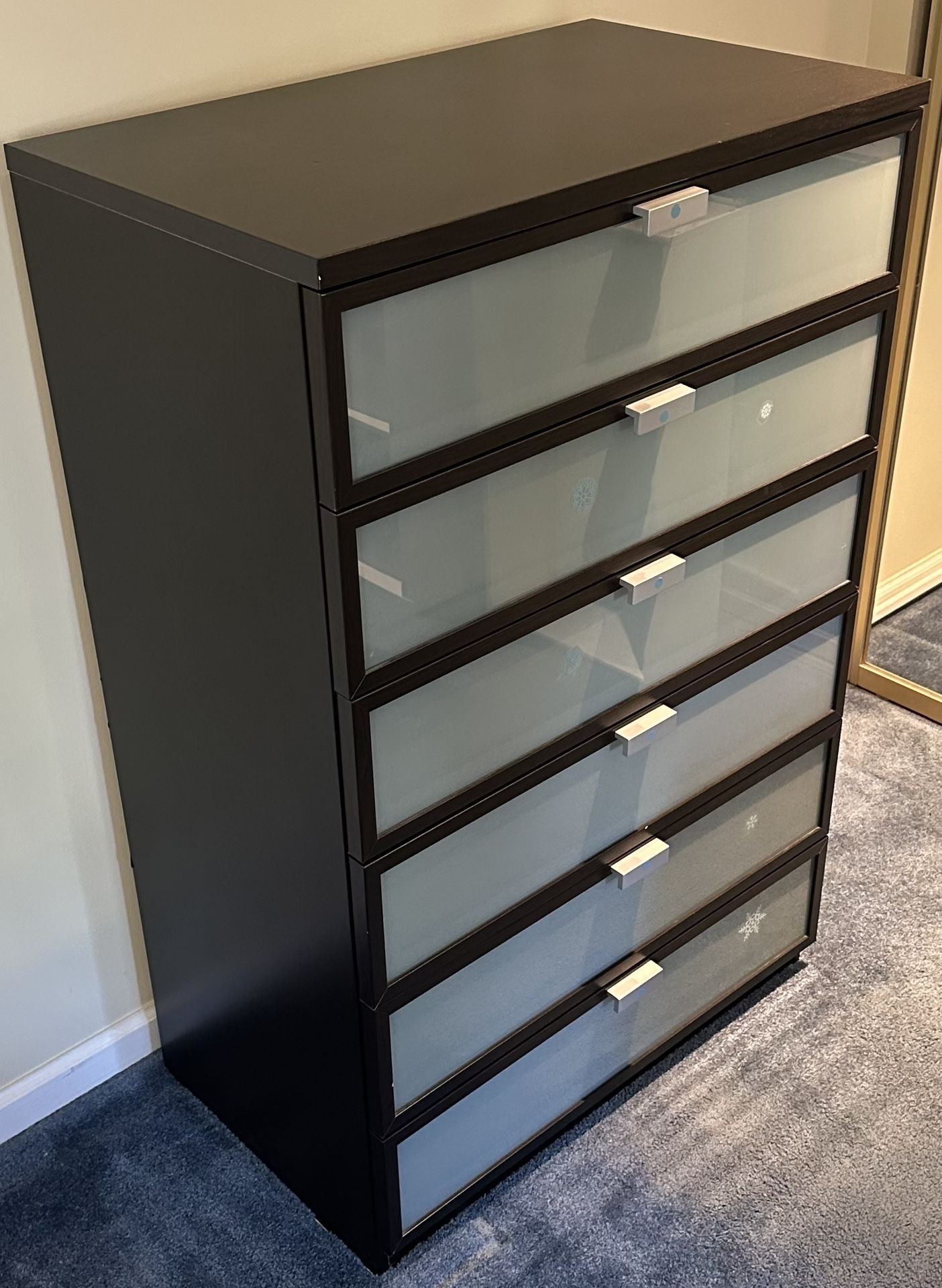 6 Drawer Dresser (Frosted Front!)