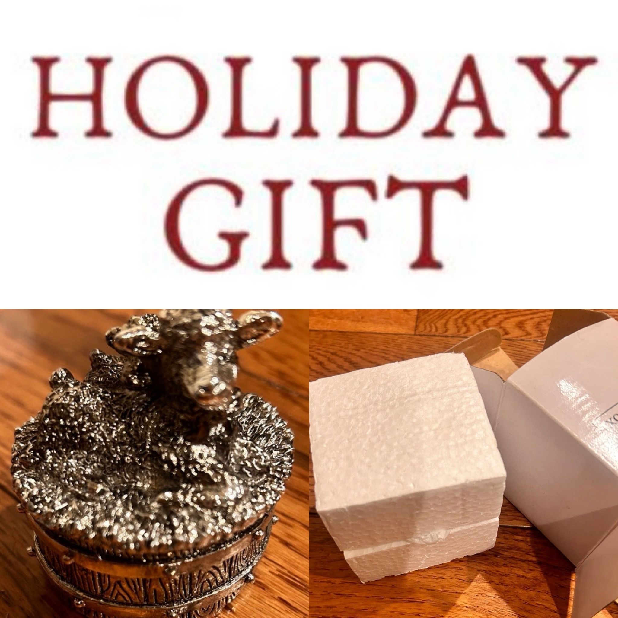 shannon by godinger antique Lamb trinket music box"Mary had a little lamb’’