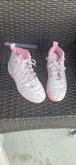 Pink and white Jordan’s