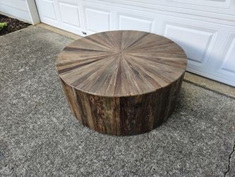 Gabby Cyrano Round Coffee Table in Natural Elm