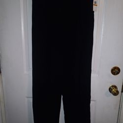 New Size 8 Black Wide Leg Slacks