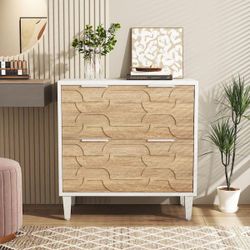 2 Drawer File Cabinet for Home Office, Filling Cabinet for A4/Letter/Legal Size