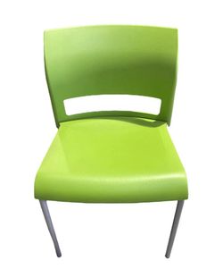 Modern Wasabi / Lime Green Side Chairs with Silver Frame – Starting from $100