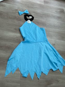 Betty Rubble Flintstones Costume with Bow size large
