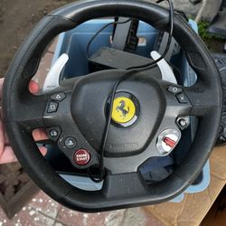 Thrustmaster Ferrari Steering Wheel And Pedals For PS4
