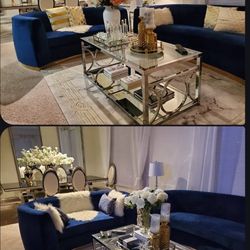 Lovely Blue Couch Set