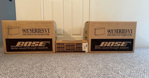 Bose 901 Series VI Walnut Speakers + Equalizer