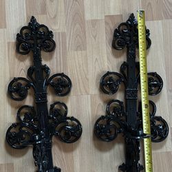 Black Wall Candle Sconce 