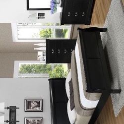 Brand New Queen & Twin & Full & King Size Bedroom set (Queen and King Bed Frame, dresser, mirror, nightstand, chest, mattress, box spring availa