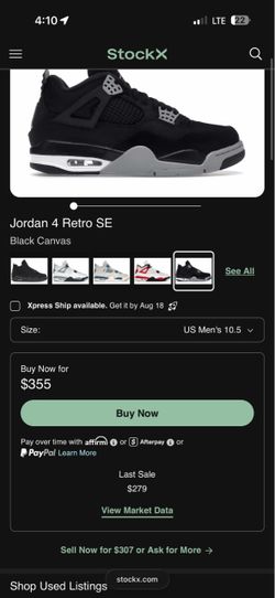 Jordan 4 retro SE