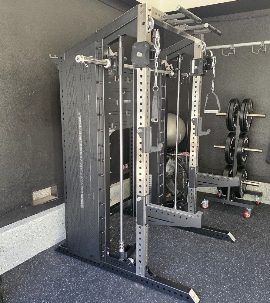 🔥 Vesta Pioneer 3in1 | Functional trainer | Squat Rack | Smith Machine | 200lbs weight stack | Gym Equipment | Commercial Grade | FREE DELIVERY 🚛
