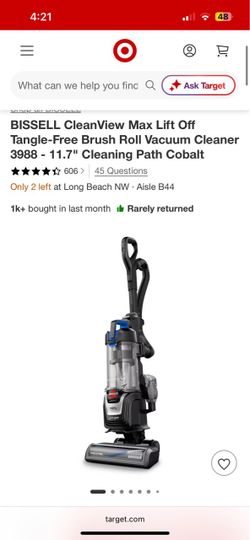 BISSELL CleanView Max Lift-Off Vacuum Cleaner