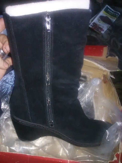 SC ALYSSA BLACK BOOTS Size 10 M