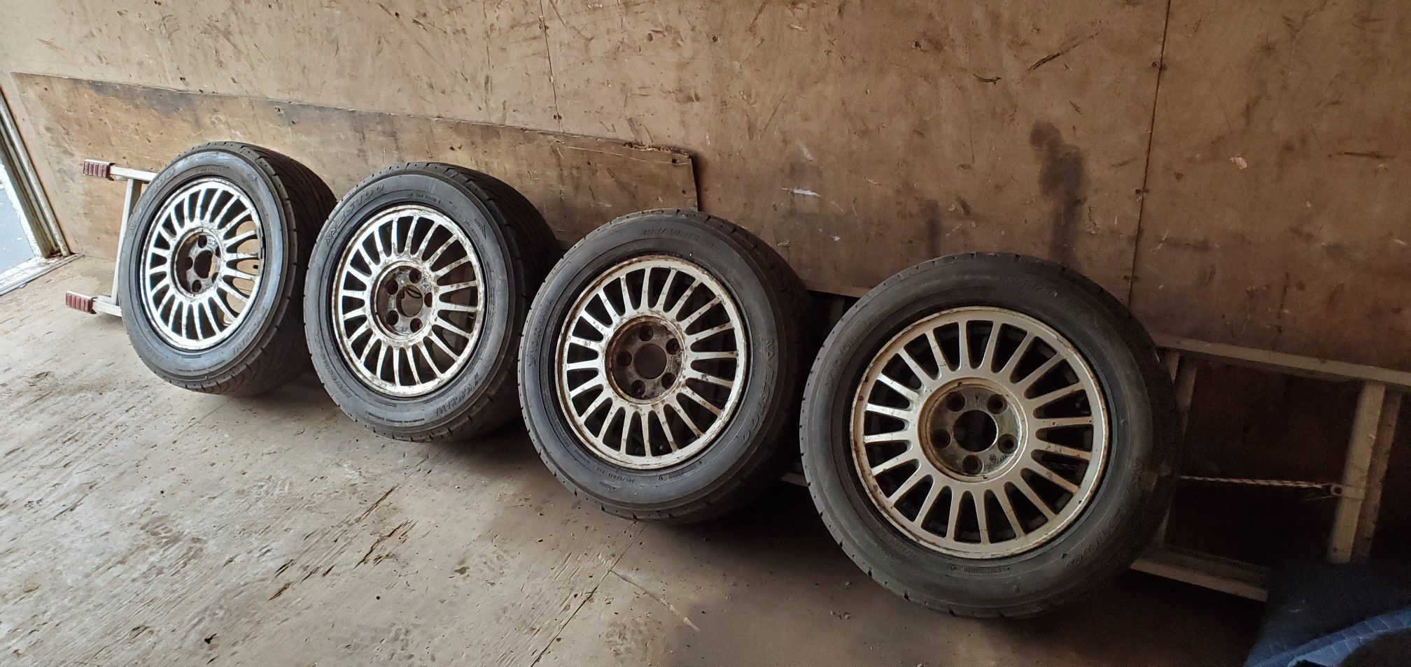 $100 Set of 4 Alloy Wheels with tires ES100 Yokohama 205/60R15 Alloy wheels rim with tires Honda