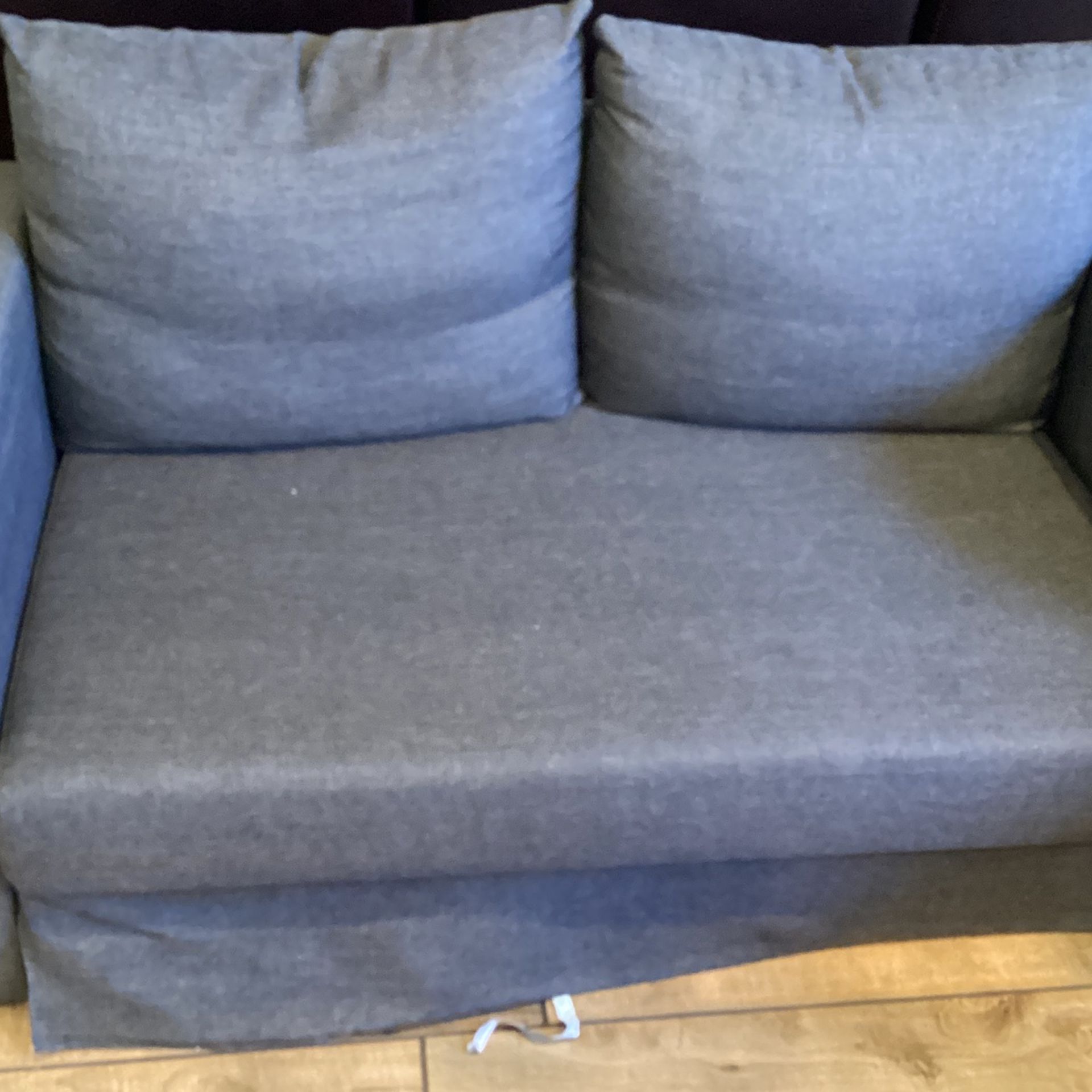 Small Gray Fold Out Couch (Comes with removable feet)