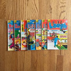 Vintage 1960s/1970s Archie & Laugh Comics Lot - 7 Book Set
