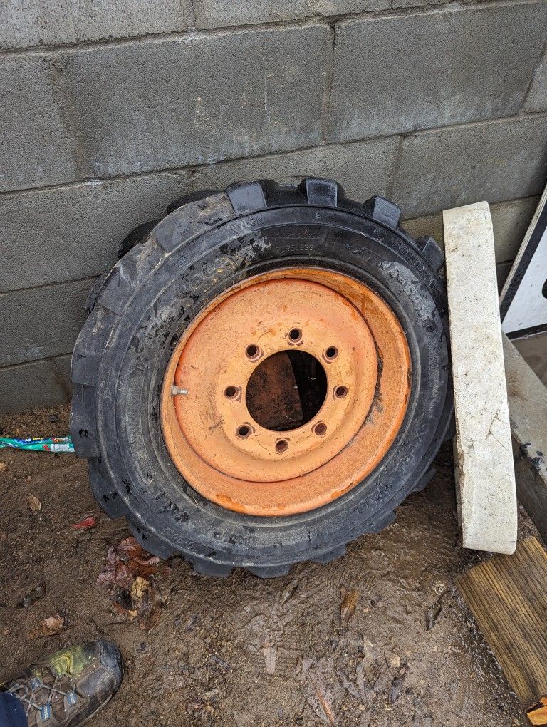 Bob Cat Or Forklift Wheel.   50.00