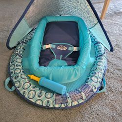 SWIMWAYS BABY SORING FLOAT WITH ADJUSTABLE CANOPY AND UPF SUN PROTECTION SEE DESCRIPTION 