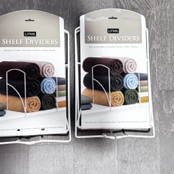 White Shelf Dividers, Towel Organizer for Closet, Linen Storage, Closet Organization