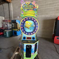 SpongeBob Jelly fishing Arcade Machine