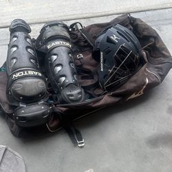 Catching Shin guard And Helmet Plus Bag