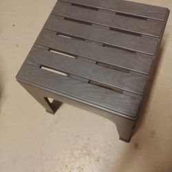 Adams Brand Big Easy Resin Patio Side Table 