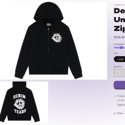 Denim Tears University Zip Hoodie 