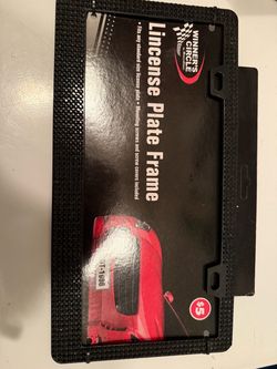 Winner's Circle Black License Plate Frame