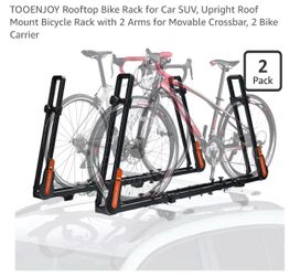 TOOENJOY Rooftop Bike Rack for Car SUV, 2x