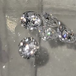4x [.12ctw Each] Natural Real Diamonds Set Of 4pcs. VVS1 DIAMONDS