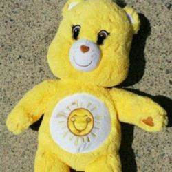 CARE BEAR FUNSHINE PLUSH Talking Singing 17" Nice!