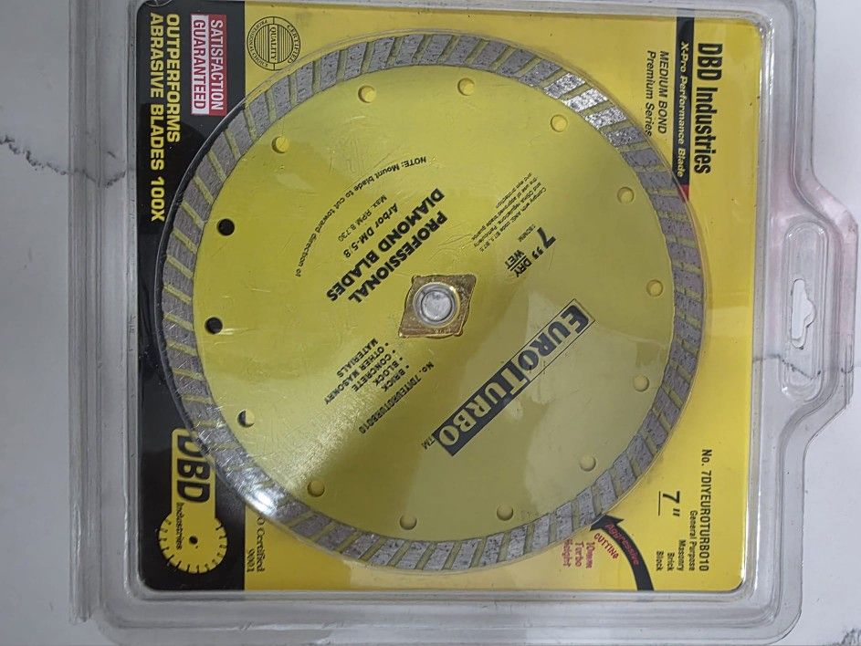 Euro Turbo Diamond Blade 7"
