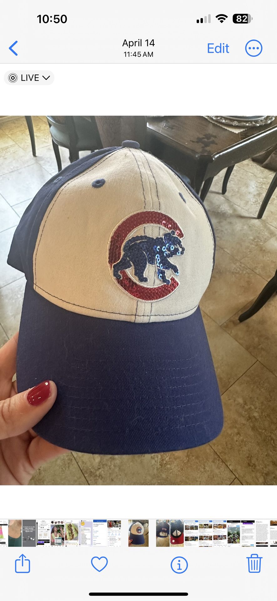 Cubs original baseball hat 
